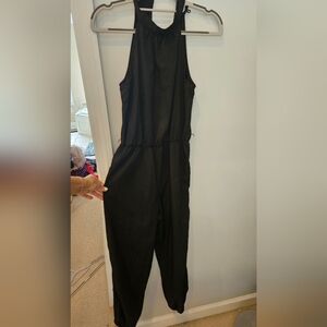 Black Sleeveless Jumpsuit